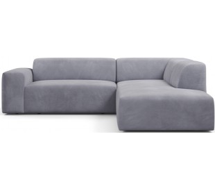 Karen Big højrevendt chaiselong sofa i velour 260 x 250 cm - Lilac