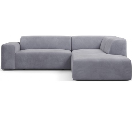 Karen Big højrevendt chaiselong sofa i velour 260 x 250 cm - Lilac