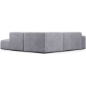 Karen Big højrevendt chaiselong sofa i velour 260 x 250 cm - Lilac
