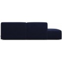 Karen Big venstrevendt chaiselong sofa i velour 260 x 250 cm - Lyseblå
