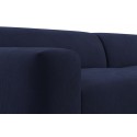 Karen Big venstrevendt chaiselong sofa i velour 260 x 250 cm - Lyseblå