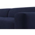 Karen Big højrevendt chaiselong sofa i velour 260 x 250 cm - Lyseblå