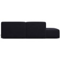 Karen Big venstrevendt chaiselong sofa i velour 260 x 250 cm - Blå