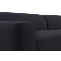 Karen Big venstrevendt chaiselong sofa i velour 260 x 250 cm - Blå
