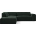 Karen Big venstrevendt chaiselong sofa i velour 260 x 250 cm - Navyblå