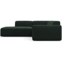 Karen Big venstrevendt chaiselong sofa i velour 260 x 250 cm - Navyblå