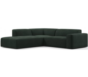 Karen Big venstrevendt chaiselong sofa i velour 260 x 250 cm - Navyblå 2