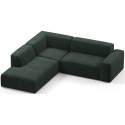 Karen Big venstrevendt chaiselong sofa i velour 260 x 250 cm - Navyblå