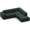 Karen Big højrevendt chaiselong sofa i velour 260 x 250 cm - Navyblå