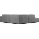 Karen Big venstrevendt chaiselong sofa i velour 260 x 250 cm - Mint