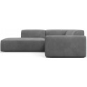 Karen Big venstrevendt chaiselong sofa i velour 260 x 250 cm - Mint