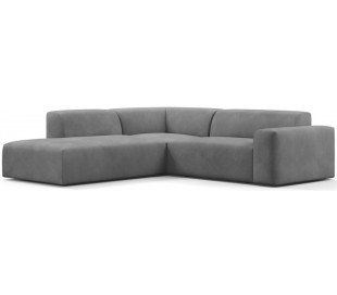 Karen Big venstrevendt chaiselong sofa i velour 260 x 250 cm - Mint 2
