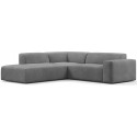 Karen Big venstrevendt chaiselong sofa i velour 260 x 250 cm - Mint