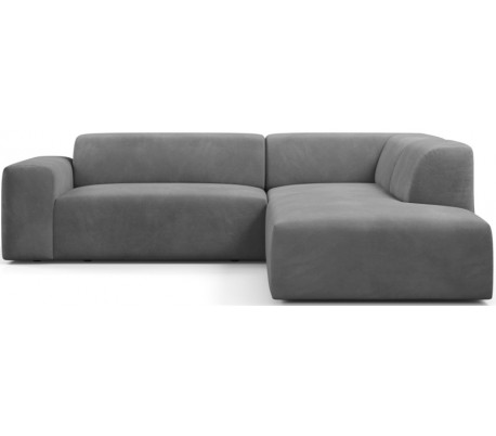 Karen Big højrevendt chaiselong sofa i velour 260 x 250 cm - Mint