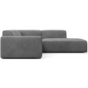 Karen Big højrevendt chaiselong sofa i velour 260 x 250 cm - Mint