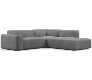 Karen Big højrevendt chaiselong sofa i velour 260 x 250 cm - Mint 2