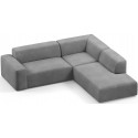 Karen Big højrevendt chaiselong sofa i velour 260 x 250 cm - Mint