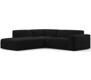 Karen Big venstrevendt chaiselong sofa i velour 260 x 250 cm - Lysegrå 2