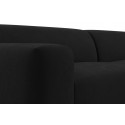 Karen Big venstrevendt chaiselong sofa i velour 260 x 250 cm - Lysegrå