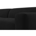 Karen Big højrevendt chaiselong sofa i velour 260 x 250 cm - Lysegrå