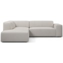 Karen Big venstrevendt chaiselong sofa i velour 260 x 250 cm - Sort