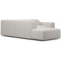 Karen Big venstrevendt chaiselong sofa i velour 260 x 250 cm - Sort
