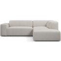 Karen Big venstrevendt chaiselong sofa i polyester 260 x 250 cm - Creme