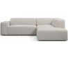 Karen Big højrevendt chaiselong sofa i polyester 260 x 250 cm - Creme