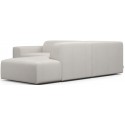 Karen Big venstrevendt chaiselong sofa i polyester 260 x 250 cm - Creme