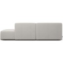 Karen Big venstrevendt chaiselong sofa i polyester 260 x 250 cm - Creme