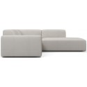 Karen Big venstrevendt chaiselong sofa i polyester 260 x 250 cm - Creme