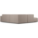 Karen Big venstrevendt chaiselong sofa i polyester 260 x 250 cm - Creme