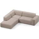 Karen Big venstrevendt chaiselong sofa i polyester 260 x 250 cm - Creme