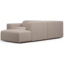 Karen Big højrevendt chaiselong sofa i polyester 260 x 250 cm - Creme