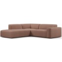 Karen Big venstrevendt chaiselong sofa i polyester 260 x 250 cm - Beige