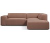 Karen Big højrevendt chaiselong sofa i polyester 260 x 250 cm - Svag rosa