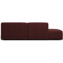 Karen Big venstrevendt chaiselong sofa i polyester 260 x 250 cm - Svag rosa