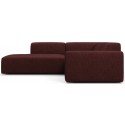 Karen Big venstrevendt chaiselong sofa i polyester 260 x 250 cm - Svag rosa