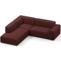 Karen Big venstrevendt chaiselong sofa i polyester 260 x 250 cm - Svag rosa