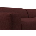 Karen Big venstrevendt chaiselong sofa i polyester 260 x 250 cm - Svag rosa