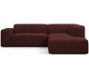 Karen Big højrevendt chaiselong sofa i polyester 260 x 250 cm - Bordeaux
