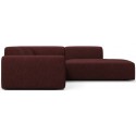 Karen Big højrevendt chaiselong sofa i polyester 260 x 250 cm - Svag rosa