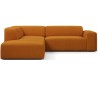 Karen Big venstrevendt chaiselong sofa i polyester 260 x 250 cm - Sennep