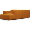 Karen Big højrevendt chaiselong sofa i polyester 260 x 250 cm - Bordeaux