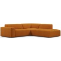 Karen Big højrevendt chaiselong sofa i polyester 260 x 250 cm - Bordeaux