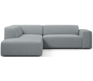 Karen Big venstrevendt chaiselong sofa i polyester 260 x 250 cm - Blå