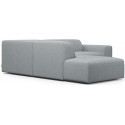 Karen Big venstrevendt chaiselong sofa i polyester 260 x 250 cm - Blå