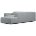 Karen Big højrevendt chaiselong sofa i polyester 260 x 250 cm - Blå