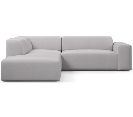 Karen Big venstrevendt chaiselong sofa i polyester 260 x 250 cm - Grågrøn