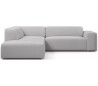 Karen Big venstrevendt chaiselong sofa i polyester 260 x 250 cm - Lysegrå
